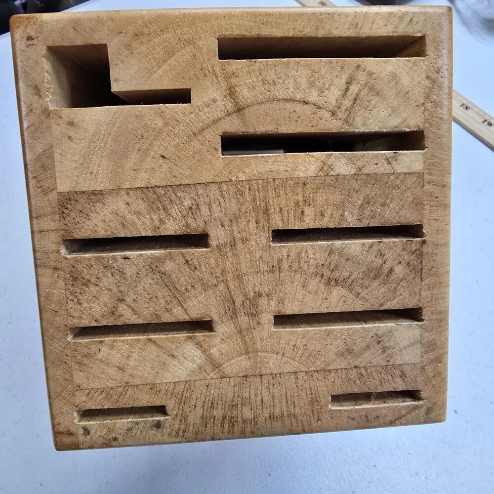J.A. Henckels Hardwood  Knife Storage Block #922 Empty 9 Slots